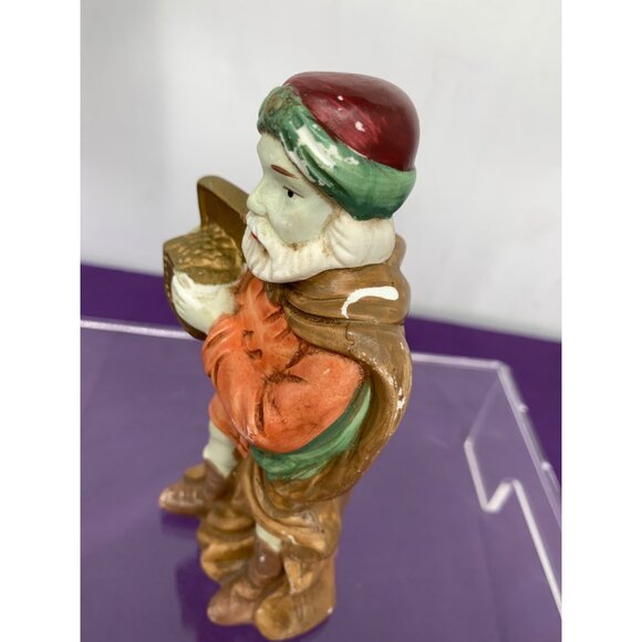 Vintage Kmart Porcelain Standing Wiseman Nativity Figurine 6.5 Inches Tall Tan O - Picture 3 of 9